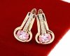 exclusive swarovski gold-plated earrings